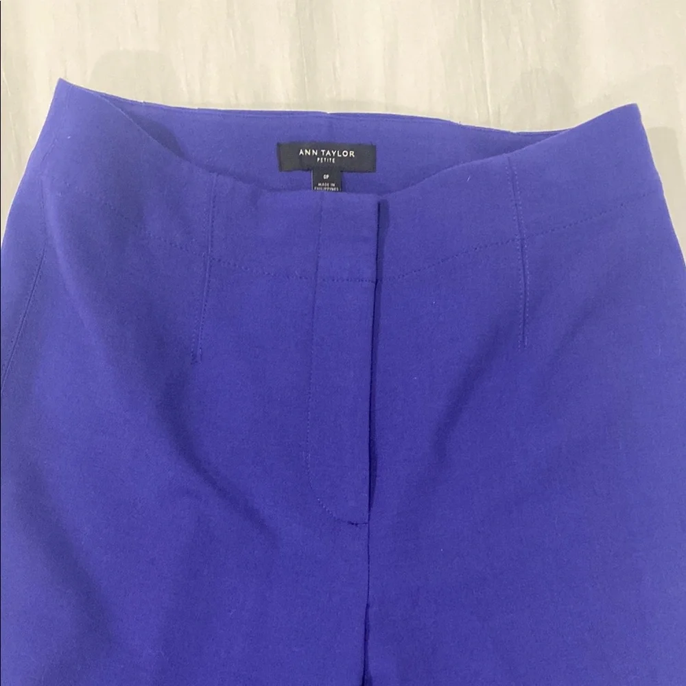 Ann Taylor Violet Cropped Ankle Pants - Picture 2 of 4